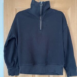 Athleta Top Cozy Karma Quarter Zip Sweatshirt Pullover